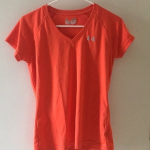 Underarmour Orange Heat Tech Tee
